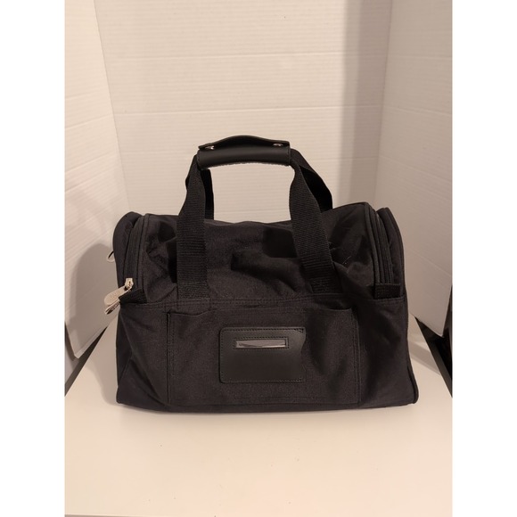 Vtg. Pierre Cardin Tweed Chevron‎ Design Travel Overnight Weekender Bag - Picture 6 of 16